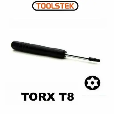 Black T8 Torx Screwdriver Repair Tool For XBOX 360 Controller PS3 Slim TomTom • £2.45