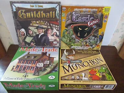 Guildhall-Castle Panic-Made For Trade-Munchkin Deluxe Adventure Fantasy Game Lot • $55