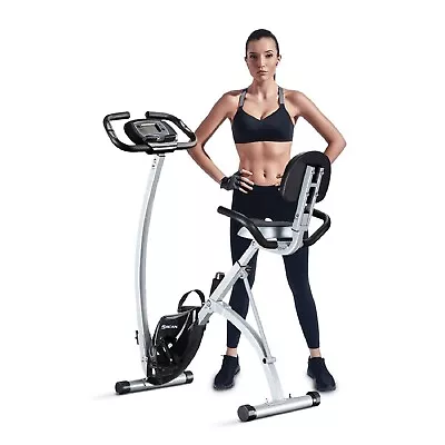 BCAN Folding Exercise Bike Magnetic Upright Bicycle Heart Rate 330LBS Support • $125.99