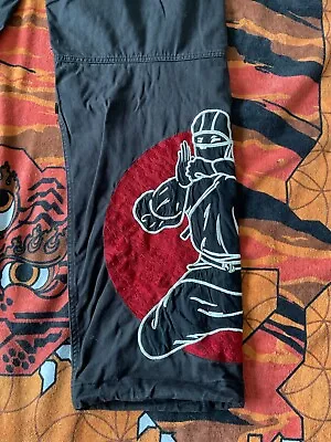 Maharishi Black Embroidered Ninja Snopants Size M • £159.99