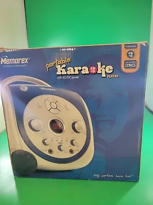 Memorex Portable Karaoke System With CD + Graphics MKS2115NBL TESTED WORKING • $8