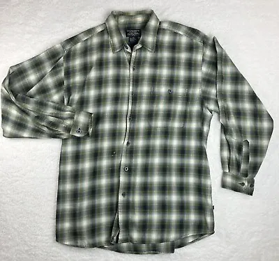 MOOSE CREEK Large Legendary Clothing Long Sleeve Button Up Cotton Flannel • $13.97