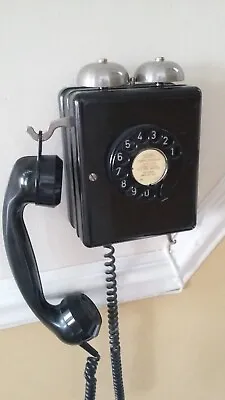 £59 • Buy Antique Wall Mounted Bakelite Telephone