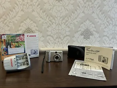 ❌Spares Or Repair ❌ Canon PowerShot A95 5.0MP Digital Camera & Battery Charger • £0.99
