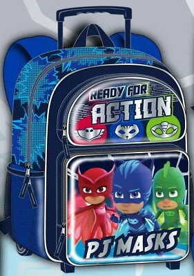 NEW! PJ MASK16  ROLLING Large Backpack FREE SHIPPING! • $39