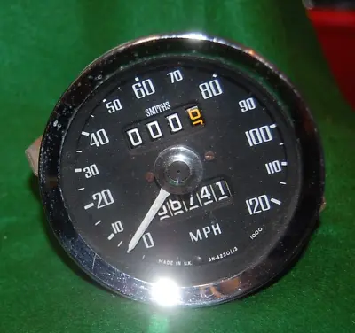 MG MGB Midget- Speedometer W/ Reset Cable '74-'77 Smiths #SN5230/13 • $94