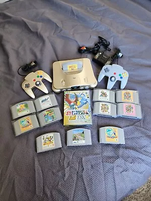 🔥MASSIVE RARE Nintendo 64 Console Bundle Limited Edition Gold Japan Edition🔥  • $280