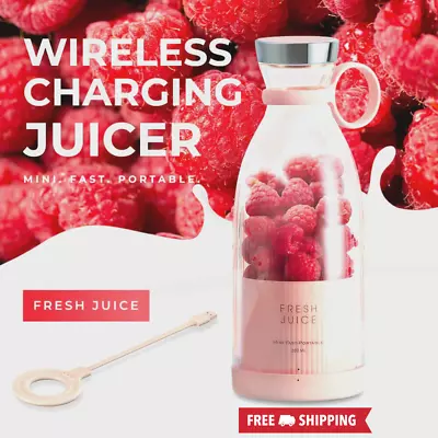 Mini Personal Portable Wireless Blender Juicer Cup Mixer Bottle Juice Machine • $27.99