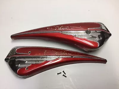 Vintage 1950s Schwinn Men’s Bicycle Horn Tank Red Chrome Jaguar Phantom Bike • $249.98