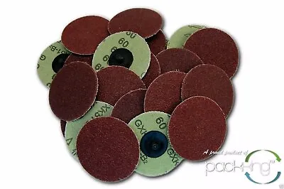 50 Pc 2 Inch Roloc Discs Coarse 60 Grit R Type Sanding Abrasive Roll Lock • $18.49