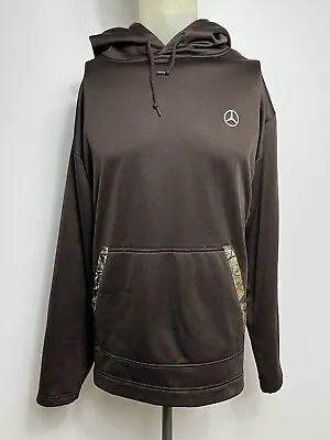 Mercedes Benz Collection Brown Camouflage Hoodie Sweatshirt Realtree Size XL • $28.69