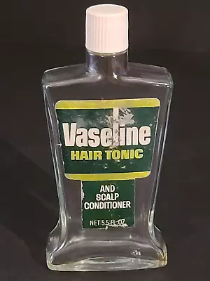 Vintage Vaseline Hair Tonic 5.5 Oz Glass Bottle • $40