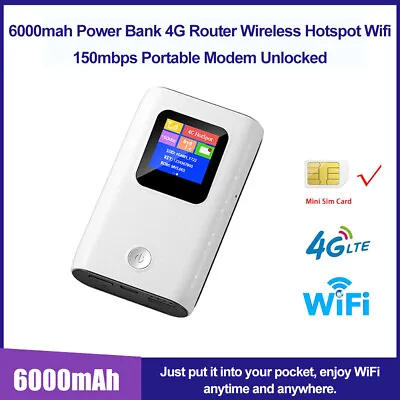 Wireless Unlocked 4g LTE Mobile Broadband Wifi Router Modem Hotspot Portable New • $43.23