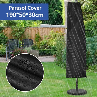 $28.89 • Buy 1.9M Large Umbrella Outdoor Furniture Parasol Waterproof Cover Heavy Duty Garden
