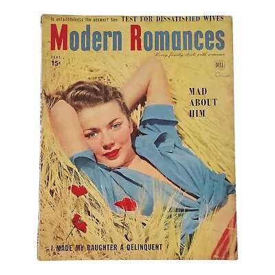 MODERN ROMANCES Magazine September 1949 Romance Women's Magazine Ma17 • $14.50