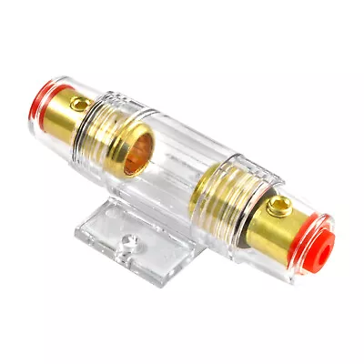 Gold Plated Universal 4 Or 8 Gauge Input / Output In-line AGU Fuse Holder • $6.30