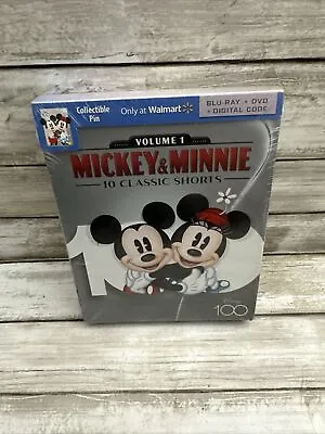 Mickey & Minnie - Disney100 Edition Blu-ray + DVD + Digital Code Plus PIN • $12.95