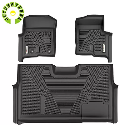 Floor Mats For 10-14 Ford F-150 F150 SuperCrew/Crew Cab With 1st Row Bucket Seat • $100.99