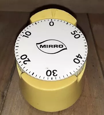 Vintage MIRRO Harvest Gold Kitchen 60 Min. Timer Mid Century Retro WORKS GREAT!! • $19