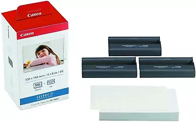 Canon KP-108IN Ink And Paper Set For Selphy CP Series Photo Printers  • £29.99