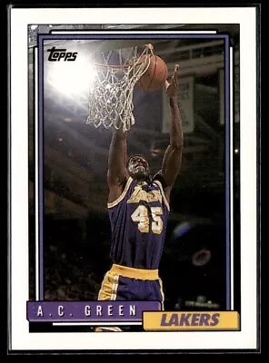 1992-93 Topps A.C. Green Los Angeles Lakers #159 • $1