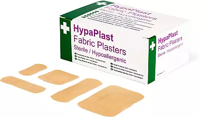 Hypaplast Fabric Plasters Assorted (100) Sterile Hypoallergenic • £10.03