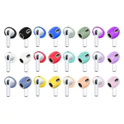 3 Pairs Earphone  Cover Soft Silicone Ear Pads For Airpods Pods 3 Earbuds • £3.54