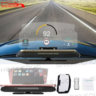 $12.23 • Buy 6.5'' Car HUD Holder Head Up Display Projector Bracket For GPS Navigation Phone