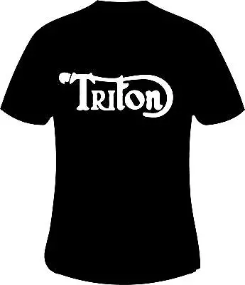 Triton Cafe Racer Motorcycle Printed T Shirt In 6 Sizes • £15.49