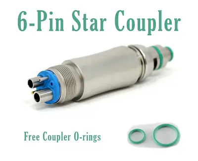 Star 430 SWL 6 Pin LED Dental Swivel Coupler W/Extra O-ring Set USA Stock • $119.95