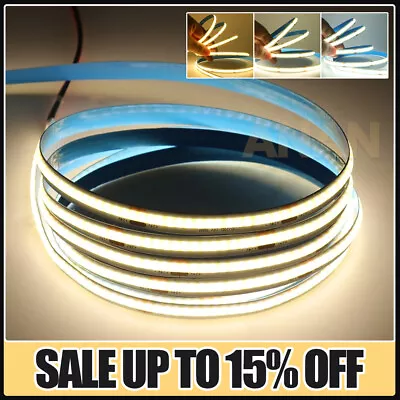 12V COB LED Strip Lights IP68 Waterproof Flexible Tape Light Home DIY Lighting • £3.78