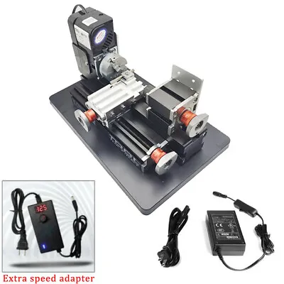 Mini Metal Lathe Metalworking Woodworking DIY Model Making DC 12V 24W 20000rpm • $229.99