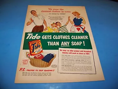 Tide / Pablum Cereals Magazine Print Ad 1951 • $13.25