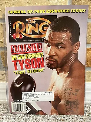 $9.88 • Buy THE RING BOXING VINTAGE MAGAZINE MIKE TYSON March 1996 VG
