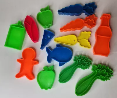 Vintage 70s Mattel Lot Tuff Stuff Plastic Play Food Grocery Toys 13 Pc Fruit Veg • $12