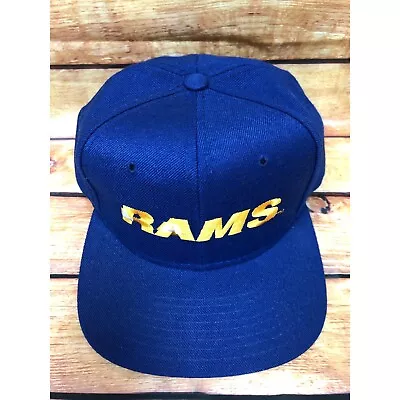 NOS Vintage New Era Pro Model LA Los Angeles RAMS Blue Snapback Hat Cap (b33) • $19.99