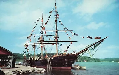 Postcard CT Mystic Seaport Training Ship Joseph Conrad Chrome Vintage PC G2984 • $2