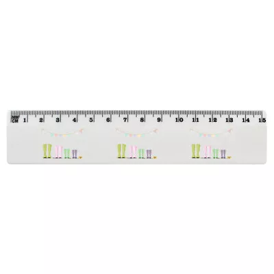 £3.99 • Buy 'Spotty Wellies' White Plastic Ruler (RL038439)