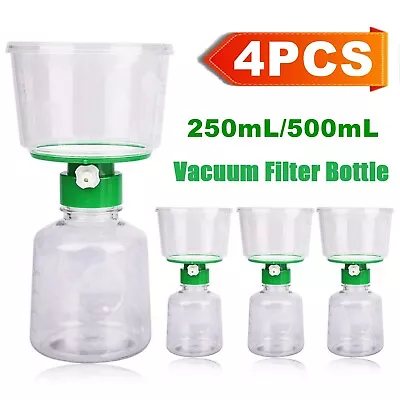 Lab Bottle Top Vacuum Filter Flask Sterile0.22um PES Disposable 250mL/500mL4/CS • $39.99