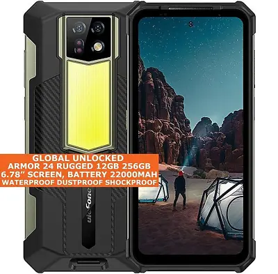 ULEFONE ARMOR 24 RUGGED 12gb 256gb Waterproof 6.78  Face Unlock NFC Android 13 • $571.13