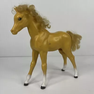 Barbie Horse Pony Goal DIXIE BABY PALOMINI #7073  19cm Tall Mattel 1983 • $11