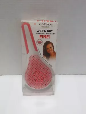 Michel Mercier By Kampalook Pink Wet'n Dry Detangling Hair Brush Fine Hair • $20