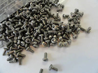 Qty (100) 4-40 X 1/4  Long Stainless Phillips Pan Head Screws MS51957-13 • $3.95