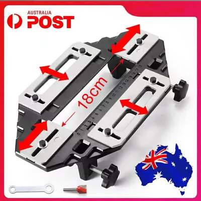 Door Hinge Template Jig Door Lock Cabinet Router Hole Drilling Guide Slot Tool • $46.07