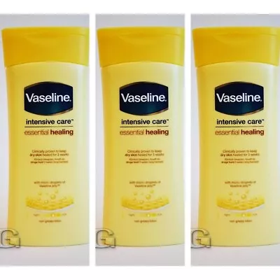 Vaseline Intensive Care Essential Healing Body Lotion| Dry Skin 200ml/ Pack Of 3 • £8.96