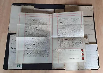 1810-1924 British Vellum And Paper Documents × 10 • £20