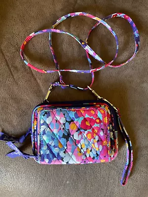 Vera Bradley All In One Crossbody Bag Wristlet Wallet Impressionista • $15.99