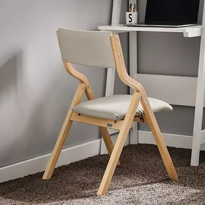 SoBuy® Wooden Padded Folding Dining Chair Office Chair Desk ChairFST40-HGUK • £49.95