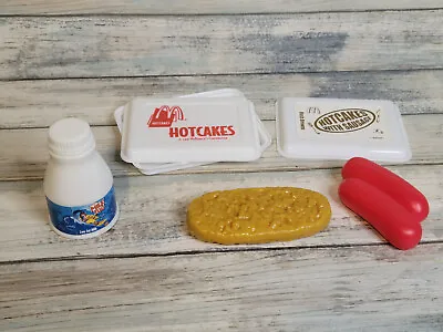 Vintage McDonalds Play Food Drive Thru Milk + Hotcakes + Sausage • $28