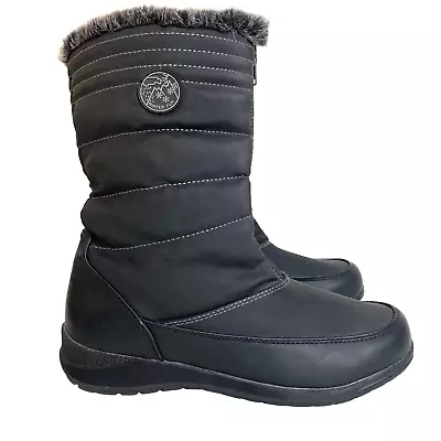 Weatherproof Boot Company- Zippy Winter Boots Women’s Size 8 Black Faux Fur • £23.71